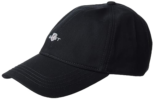 GANT Herren Unisex. Shield Cap Schild Logo, Black, S/M von GANT