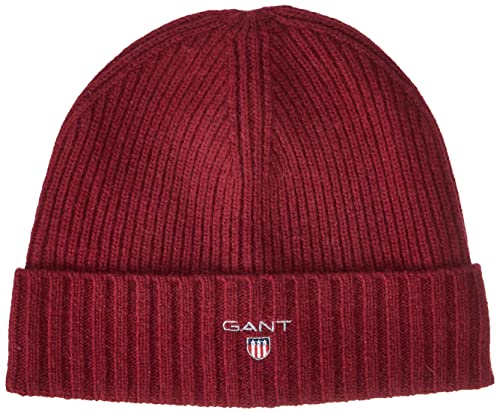 GANT Herren Unisex. Wool Lined Beanie M tze, PLUMPED RED, Einheitsgröße EU von GANT