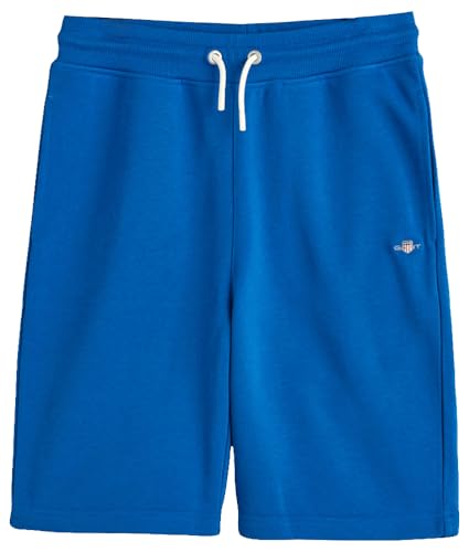 GANT Jungen Shield Sweat Lässige Shorts, Lapis Blue, 130-134 von GANT
