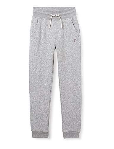 GANT Jungen The ORIGINAL Sweat Pants, Light Grey Melange, 176 von GANT