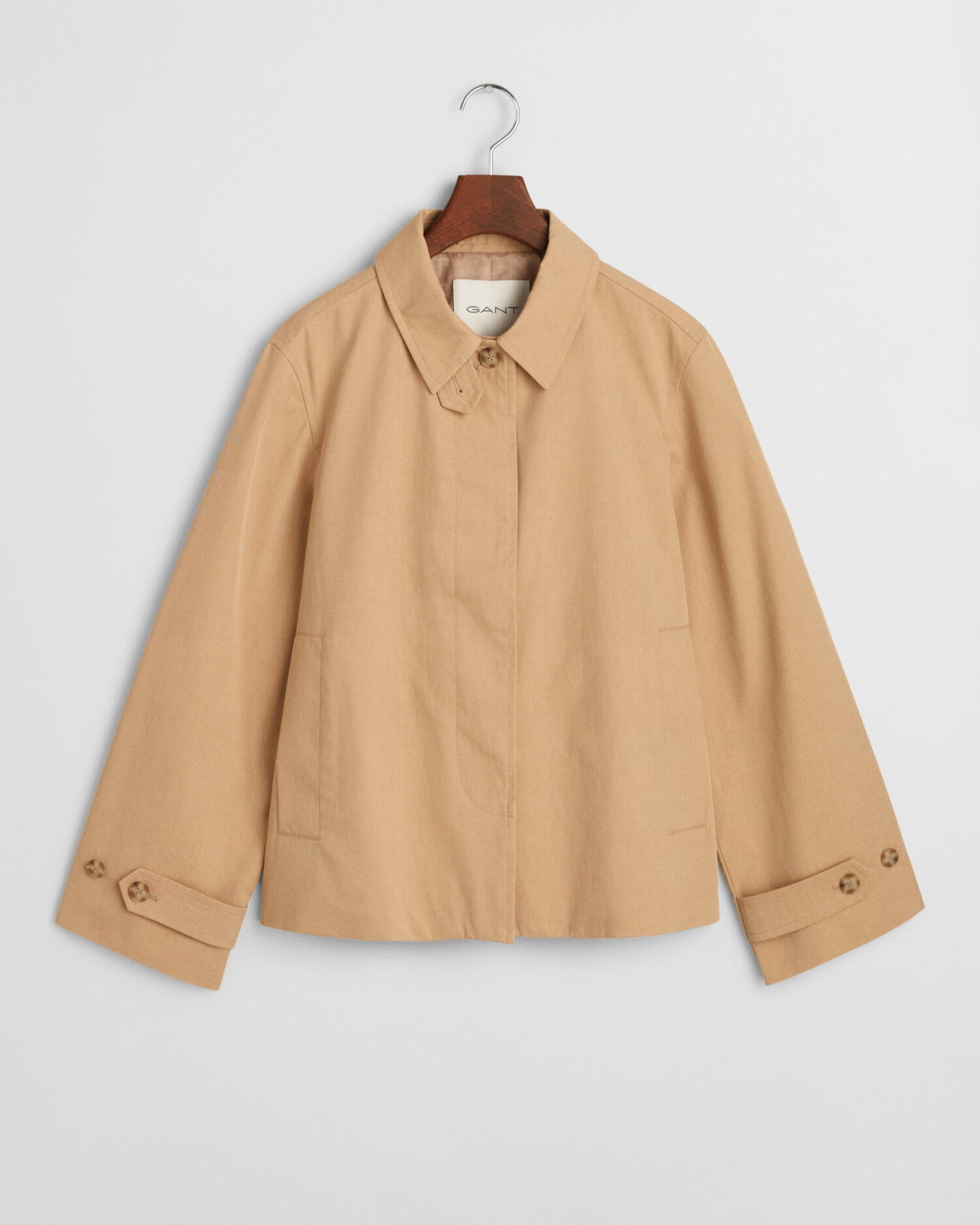 GANT - Kurzmantel aus Baumwolle oak beige - Gr. - S von GANT