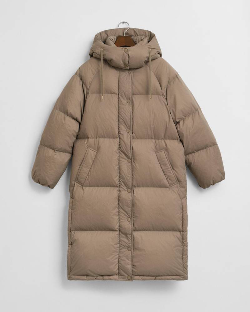 GANT - Langer Daunenmantel taupe beige - Gr. - S von GANT
