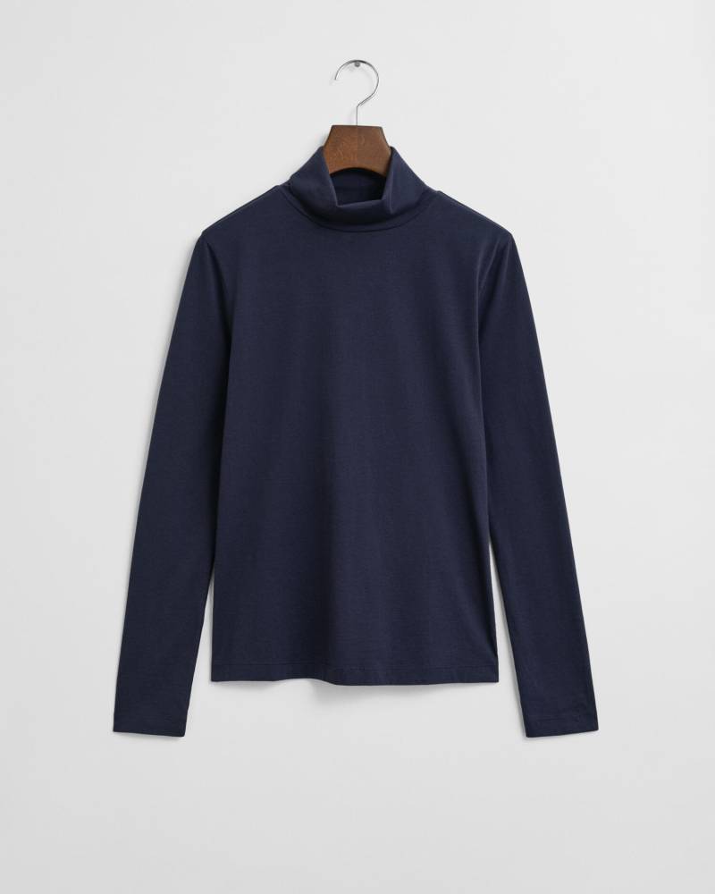 GANT - Leichter Rollkragenpullover aus Baumwolle evening blue - Gr. - M von GANT