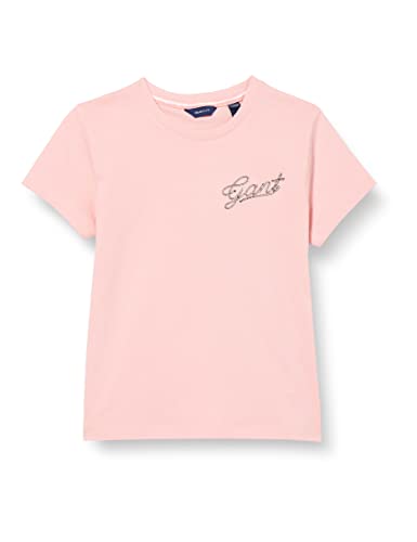 GANT Mädchen D1 Rope Script SS T-Shirt, Blushing PINK, 122/128 von GANT