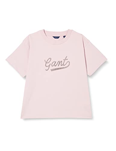 GANT Mädchen D2. Script SS T-Shirt, Winsome Orchid, 176 von GANT