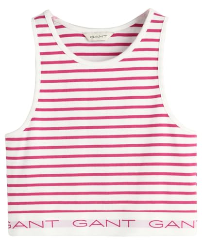 GANT Mädchen Striped Ribbed Tank TOP, Bold Violet, 146/152 cm von GANT