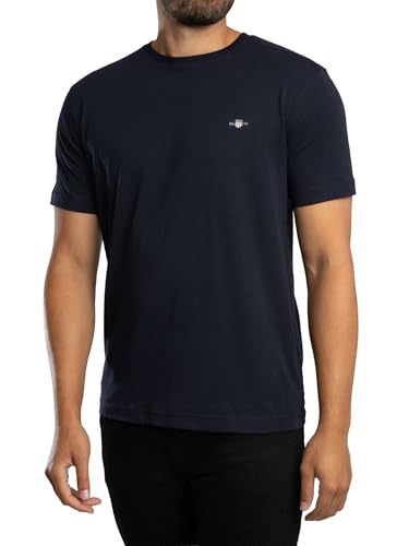 GANT Herren Printed Archive Shield Tshirt, Evening Blue, M EU von GANT