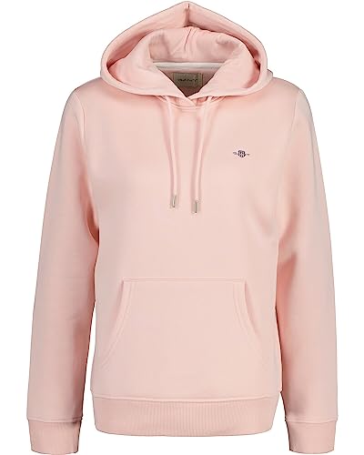 GANT Damen Rel Shield Hoodie Kapuzenpullover, Faded Pink, L EU von GANT