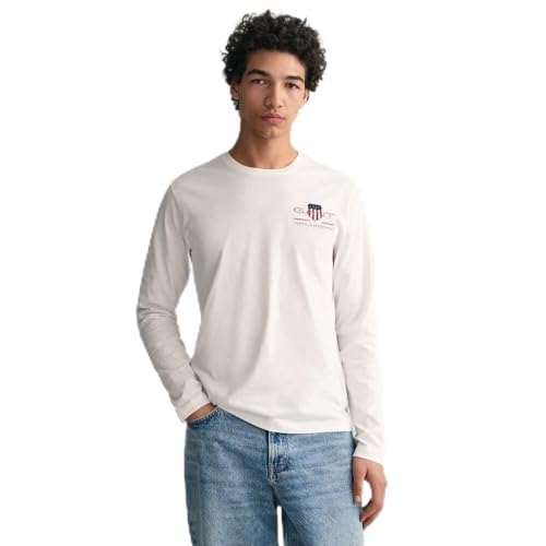 GANT Reg Medium Archive Shield Long Sleeve T-Shirt XS von GANT
