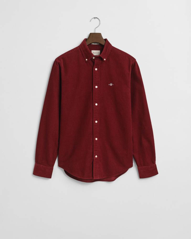 GANT - Regular Fit Cordhemd aus Baumwolle plumped red - Gr. - XXXL von GANT
