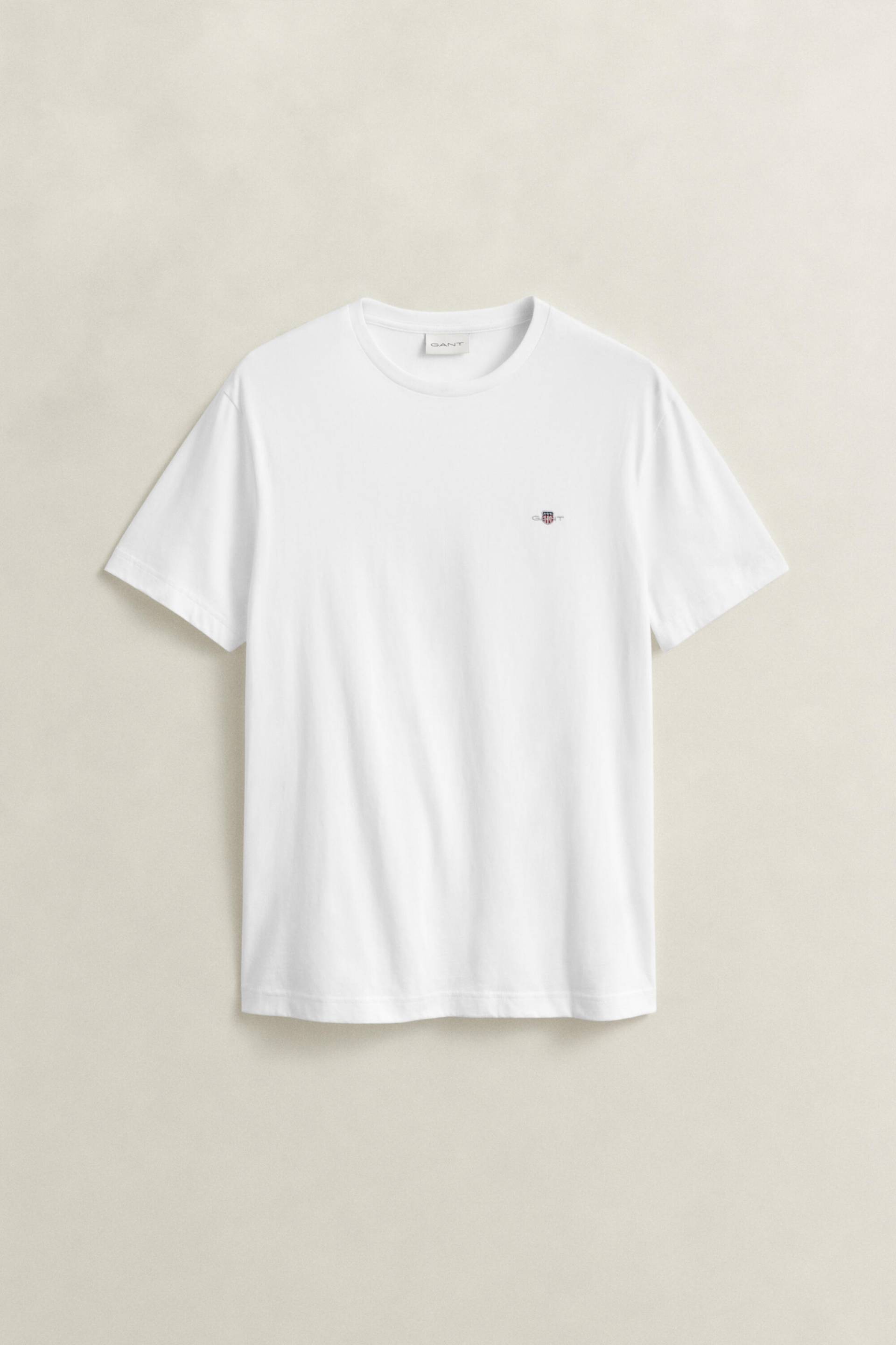 GANT - Regular Fit Shield T-Shirt white - Gr. - M von GANT