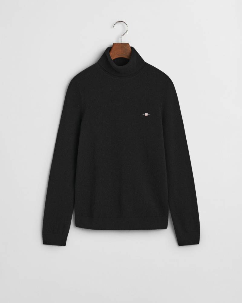 GANT - Rollkragenpullover aus extrafeinem Lambswool-Gemisch black - Gr. - M von GANT