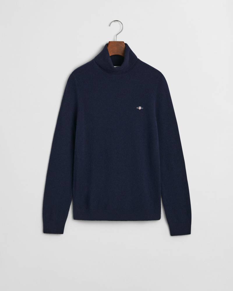 GANT - Rollkragenpullover aus extrafeinem Lambswool-Gemisch evening blue - Gr. - XXL von GANT