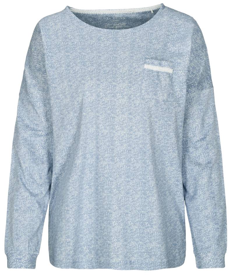 IN LINEA - Da.-Shirt velvetblue ecru - Gr. - 38 von IN LINEA