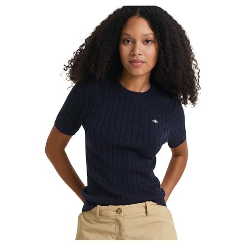 GANT STRETCH COTTON CABLE SS C-NECK von GANT