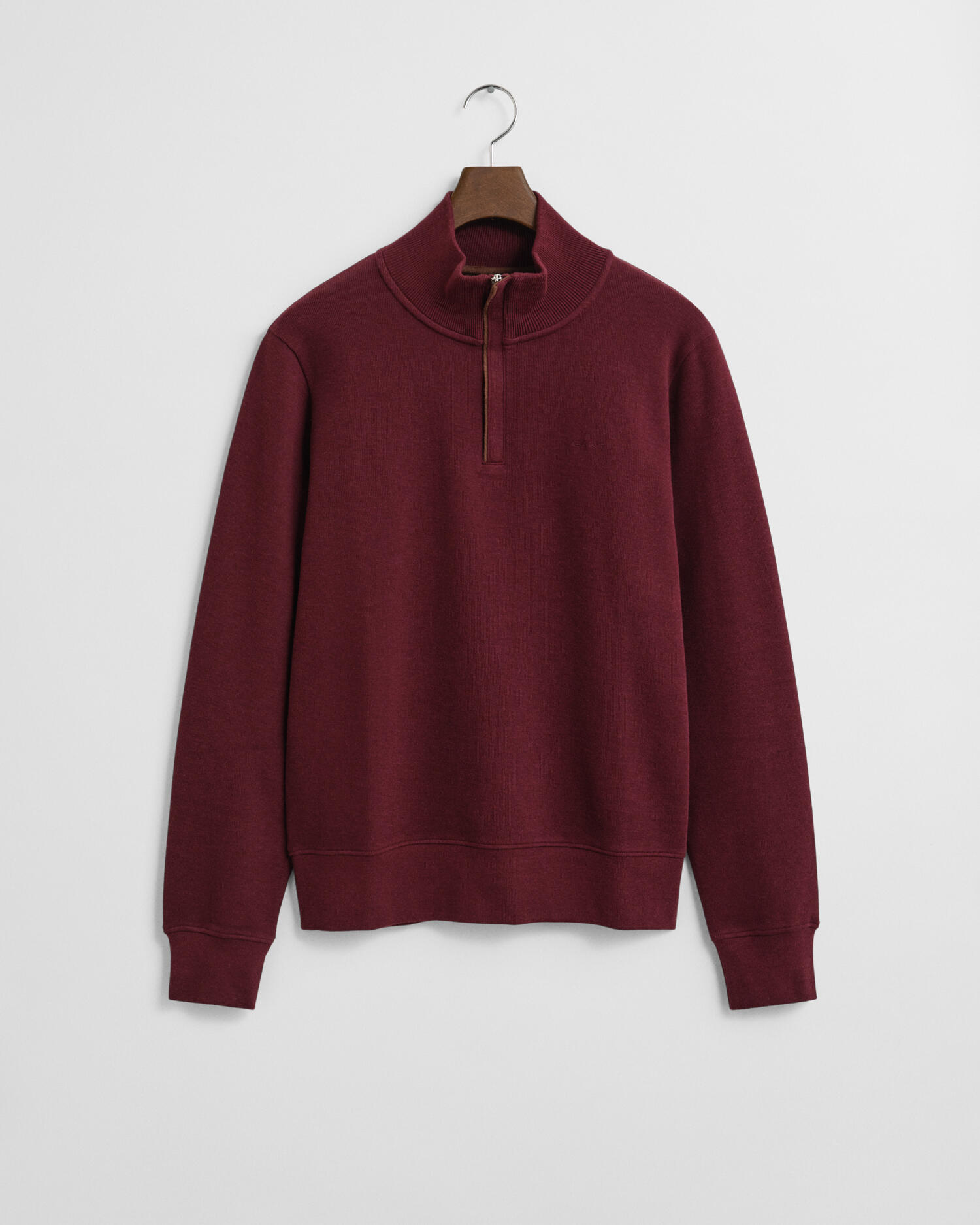 GANT - Sacker Rib Sweatshirt mit Reißverschlusskragen winter wine - Gr. - XXL von GANT