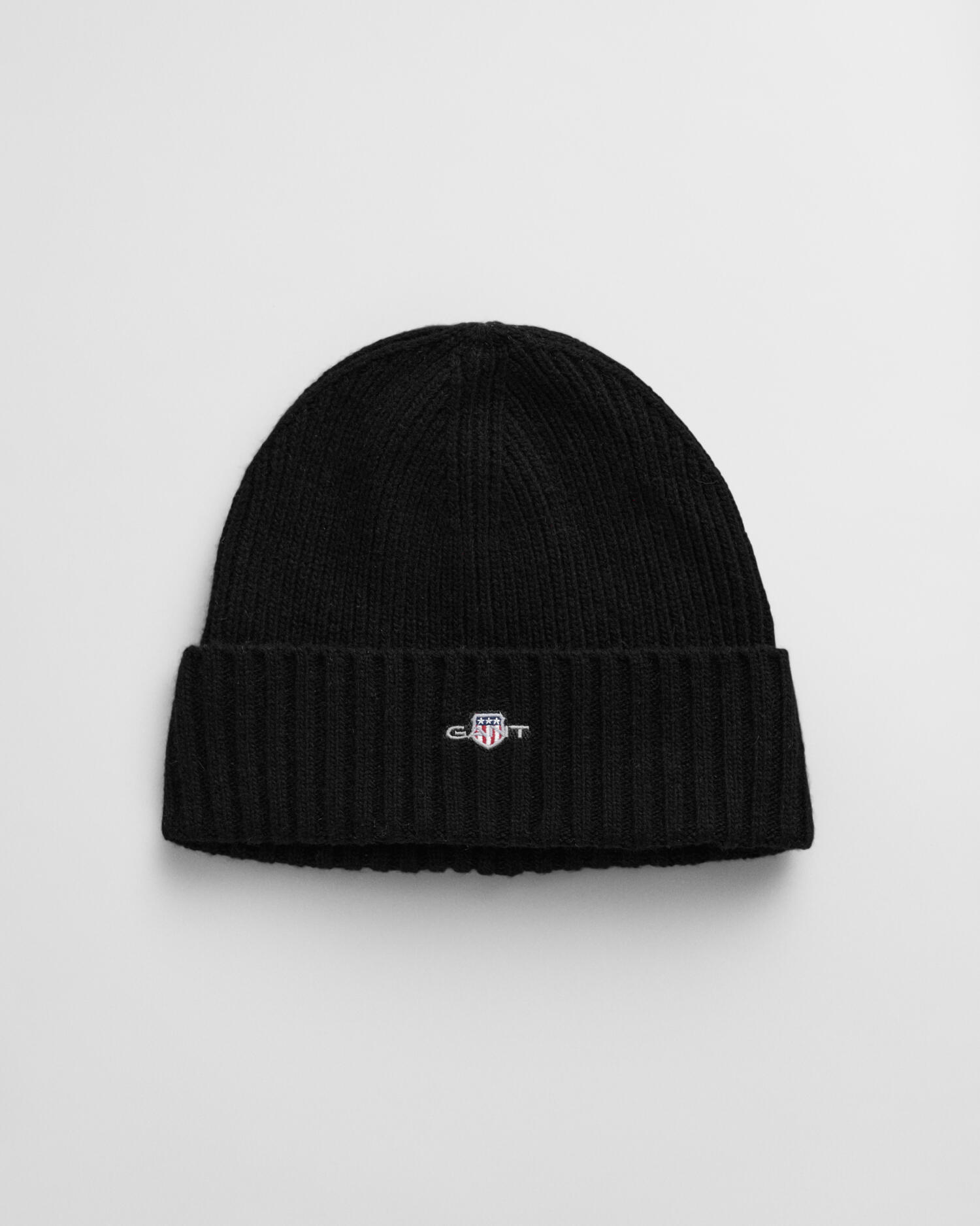 GANT - Shield Beanie aus Wolle black - Gr. - OS von GANT