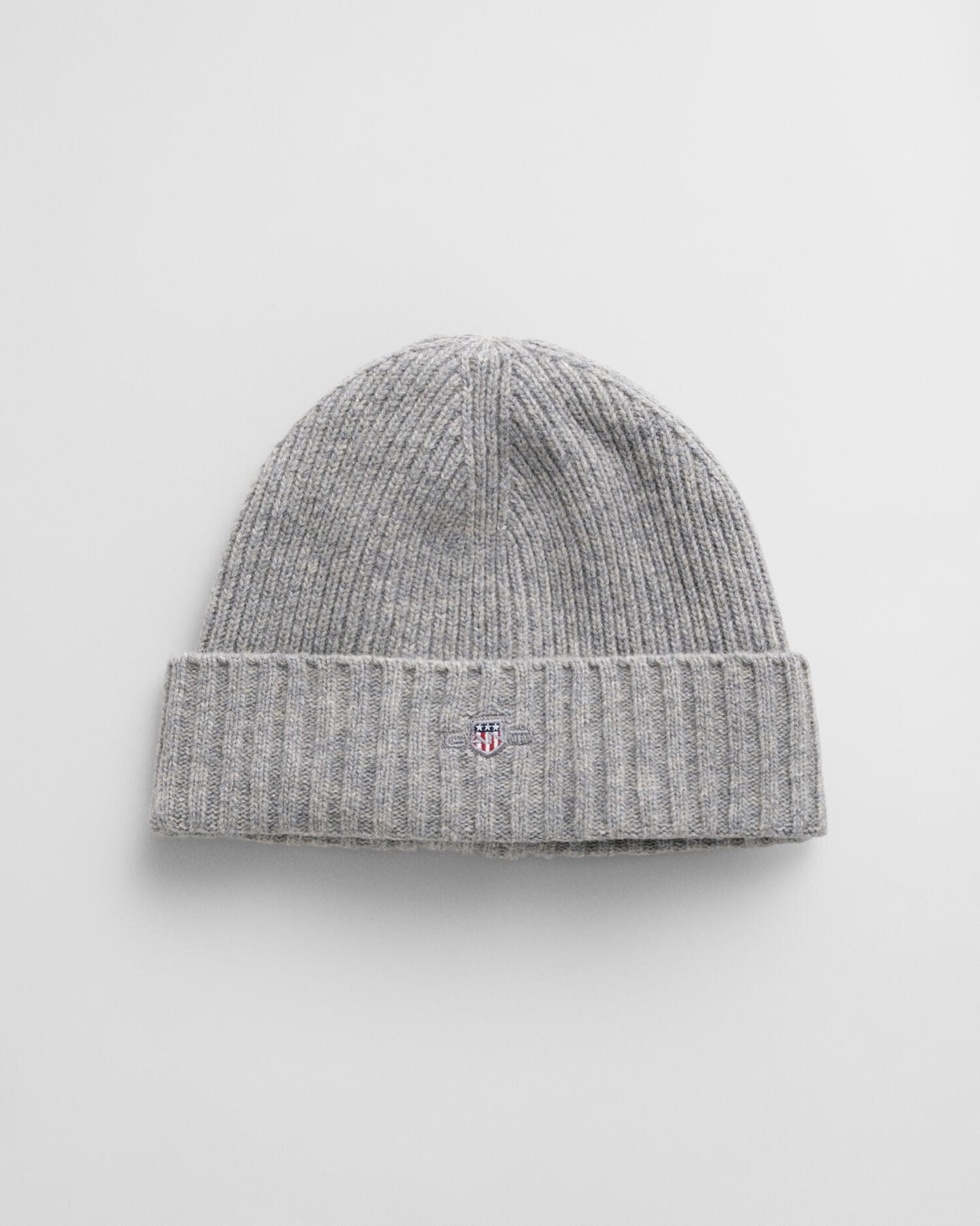 GANT - Shield Beanie aus Wolle grey melange - Gr. - OS von GANT