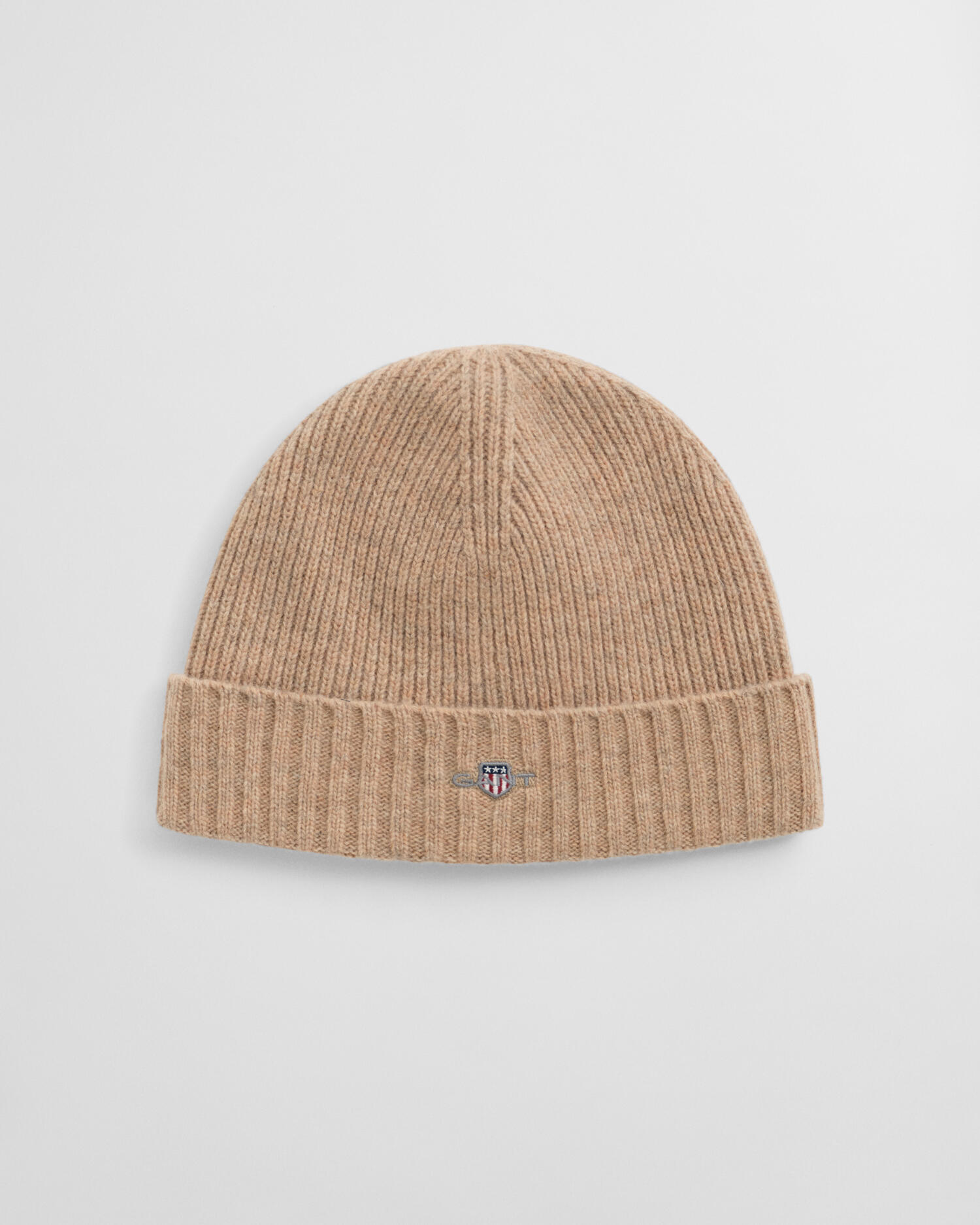 GANT - Shield Beanie aus Wolle khaki melange - Gr. - OS von GANT