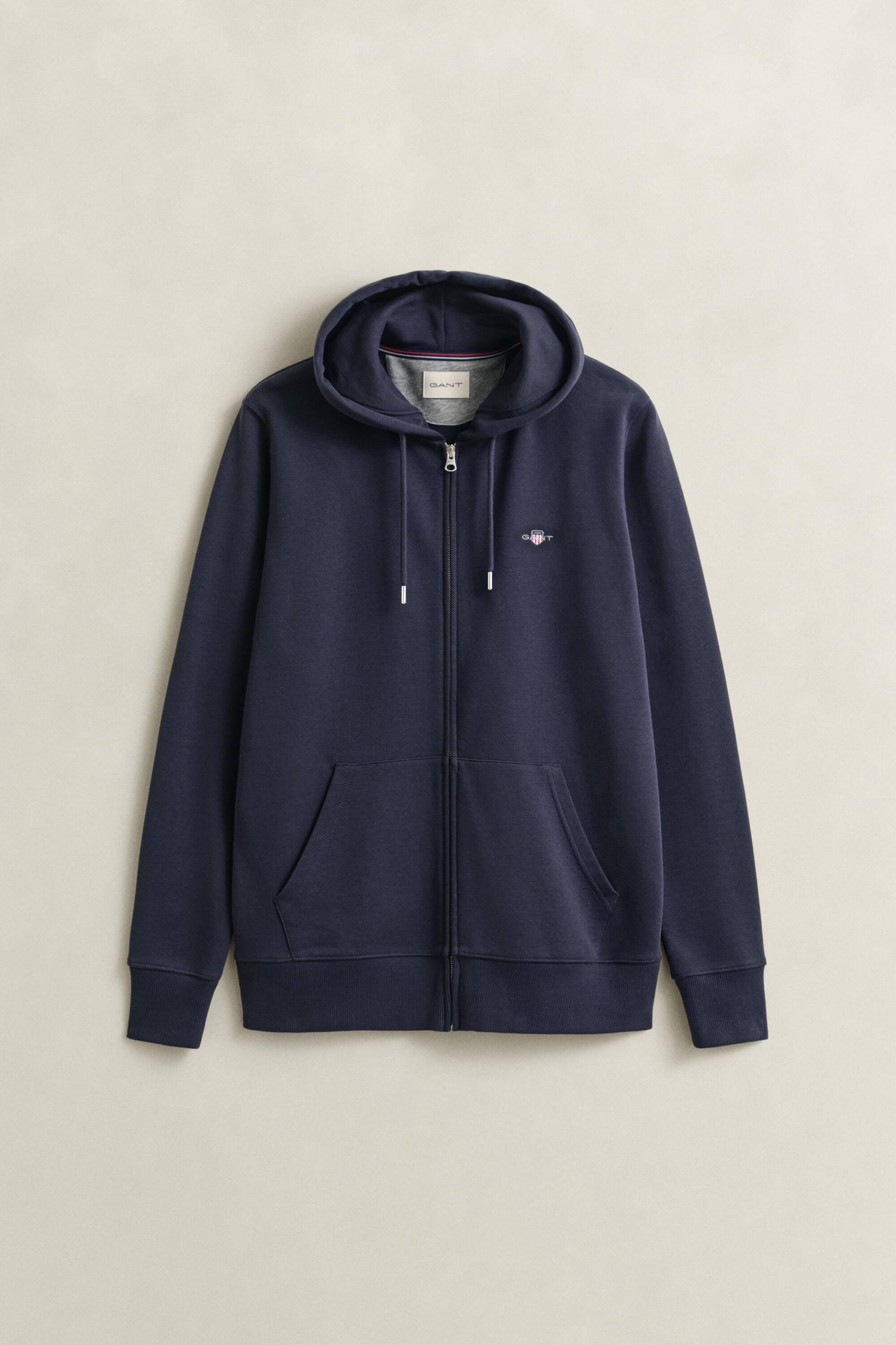 GANT - Shield Sweatjacke evening blue - Gr. - XL von GANT