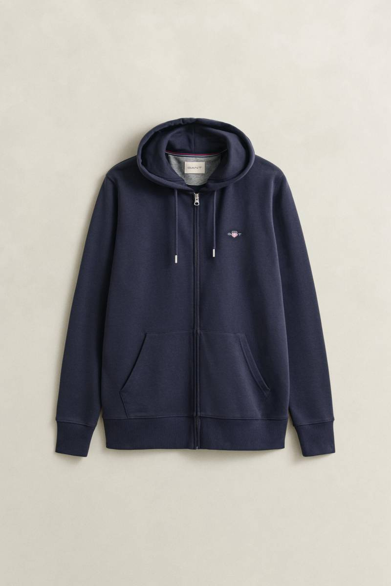 GANT - Shield Sweatjacke evening blue - Gr. - XL von GANT