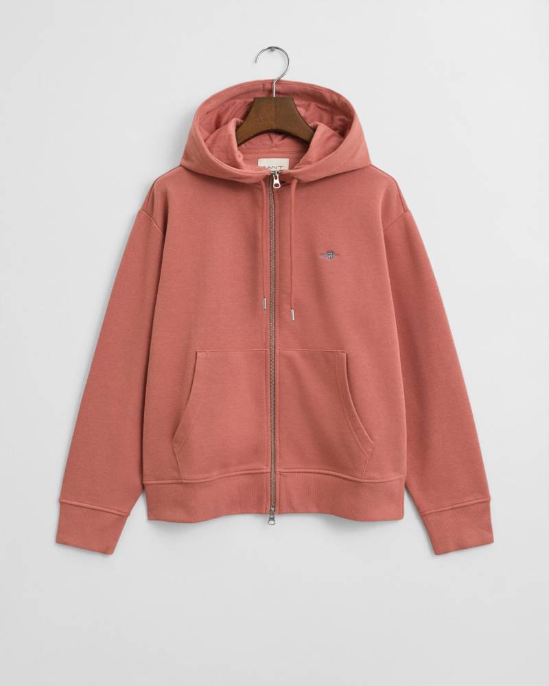 GANT - Shield Sweatjacke faded brick - Gr. - XL von GANT