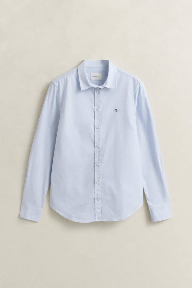GANT - Stretch Oxford-Bluse light blue - Gr. - 42 von GANT