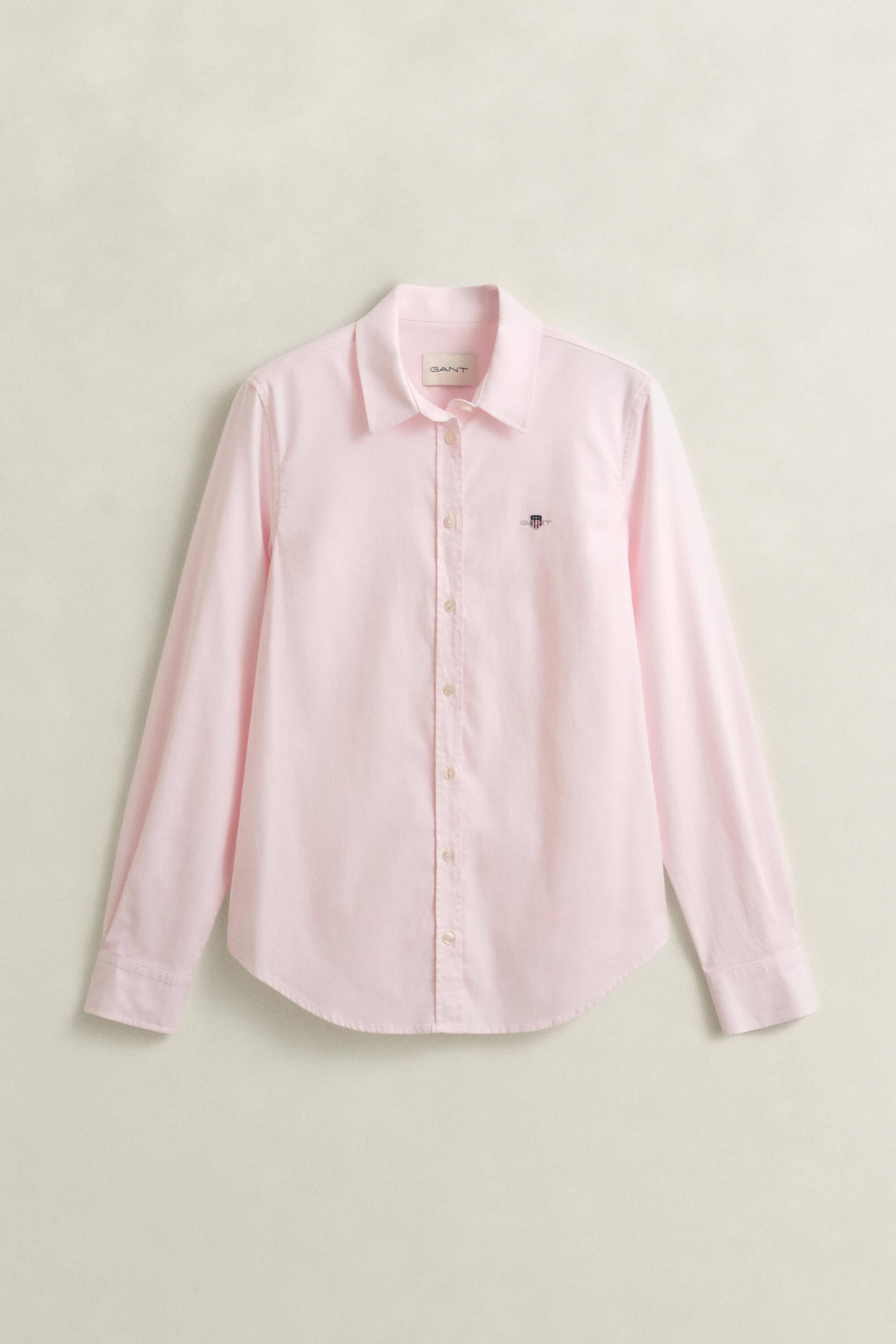 GANT - Stretch Oxford-Bluse light pink - Gr. - 38 von GANT