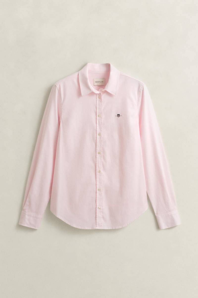 GANT - Stretch Oxford-Bluse light pink - Gr. - 46 von GANT