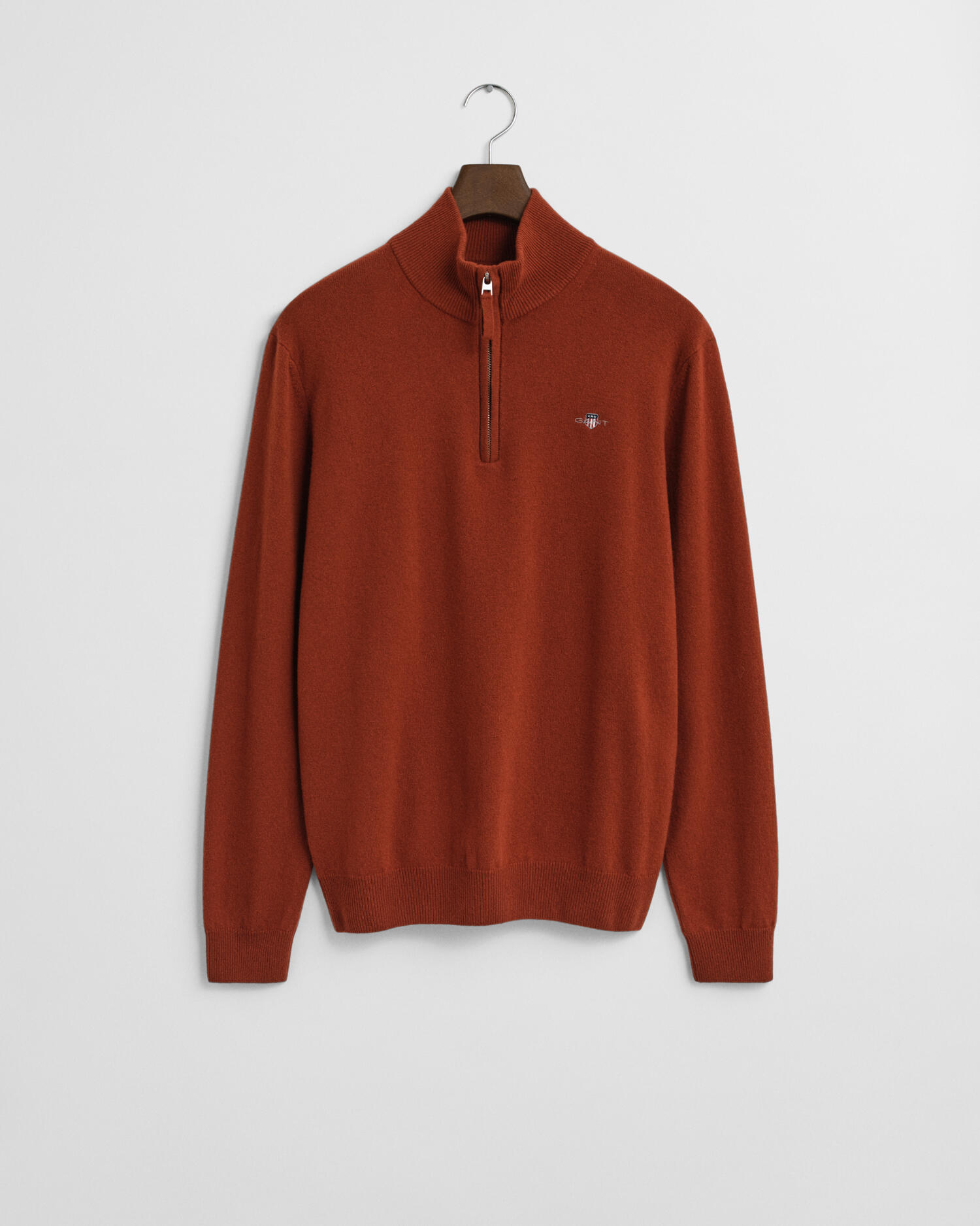 GANT - Superfine Lambswool Troyer modern rust - Gr. - M von GANT