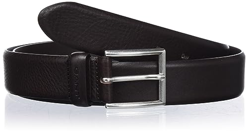 GANT Unisex Classic Leather Belt Gürtel, Rich Brown, Standard von GANT