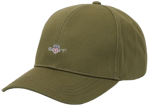 GANT Unisex HIGH Shield Cotton Twill Cap, Moss Green, Standard von GANT