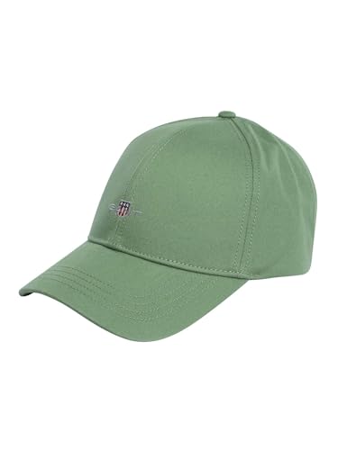 GANT Unisex HIGH Shield Cotton Twill Cap Baseballkappe, Kalamata Green, One Size von GANT