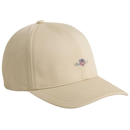 GANT Unisex High Shield Cotton Twill Cap Baseballkappe, Putty, Einheitsgröße EU von GANT