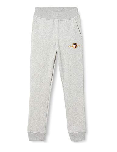 GANT Unisex Kinder Archive Shield Sweat Pants Freizeithose, Light Grey Melange, 158/164 von GANT