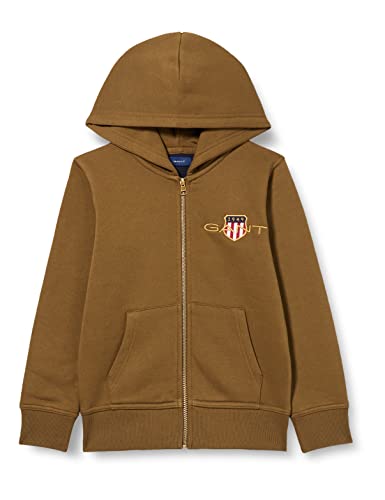 GANT Unisex Kinder D1. MED Archive Shield Zip Hoodie Kapuzenpullover, Army Green, 176 von GANT