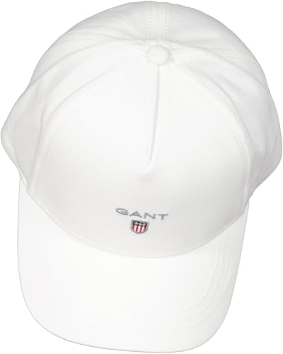 GANT Unisex Kinder D1. ORIGINAL Shield Cap Baseballkappe (DE/NL/SE/PL, Alphanumerisch, S, M, Weiß) von GANT