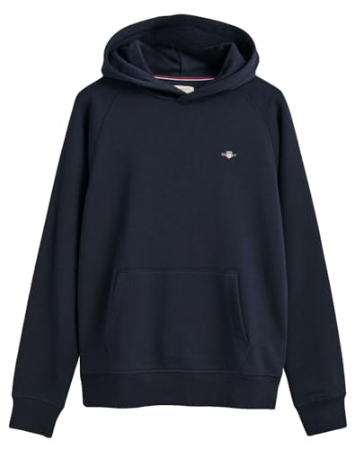 GANT Unisex Kinder Shield Hoodie Kapuzenpullover, Evening Blue, 146-152 EU von GANT
