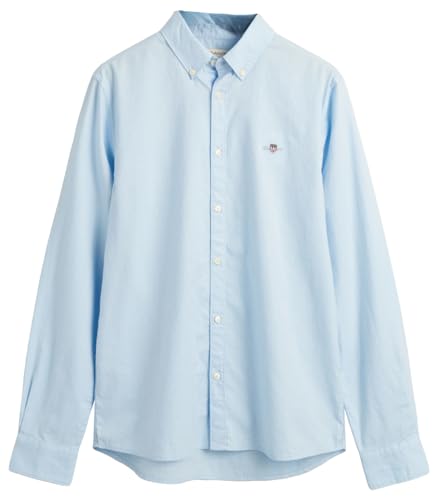 GANT Unisex Kinder Shield Oxford Bd Shirt Hemd mit Button-Down-Kragen, Capri Blue, 146-152 von GANT