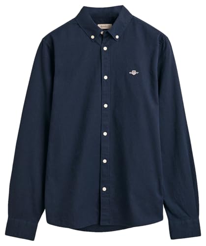 GANT Unisex Kinder Shield Oxford Bd Shirt Hemd mit Button-Down-Kragen, Evening Blue, 134-140 von GANT