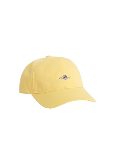 GANT Unisex Shield Cotton Twill Cap Baseballkappe, Banana Yellow, One Size von GANT
