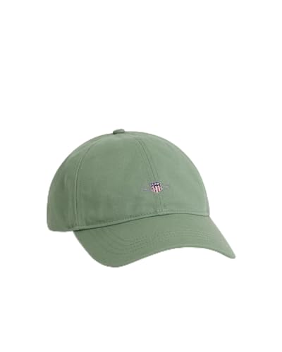 GANT Unisex Shield Cotton Twill Cap Baseballkappe, Kalamata Green, One Size von GANT