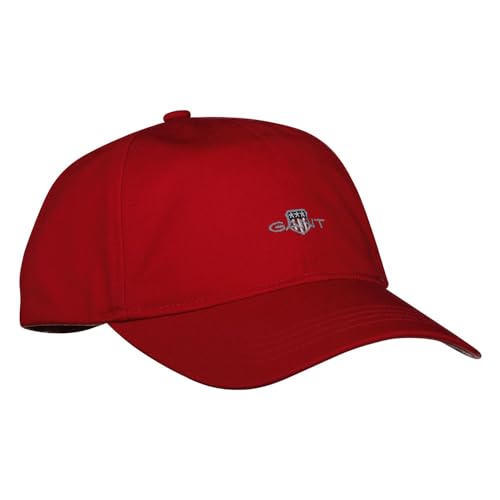 GANT Unisex Shield Cotton Twill Cap Baseballkappe, Ruby RED, One Size von GANT