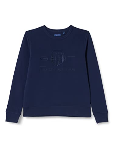 GANT Unisex Tonal Archive Shield Sweat Sweatshirt, Classic Blue, Standard von GANT