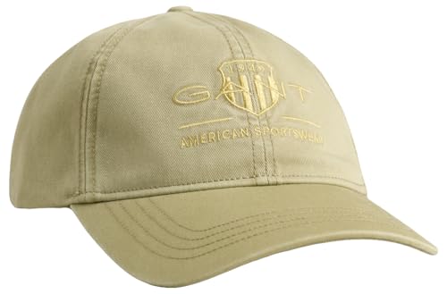 GANT Unisex Tonal Shield Cap Baseballkappe, BEIGE Green, L/XL von GANT