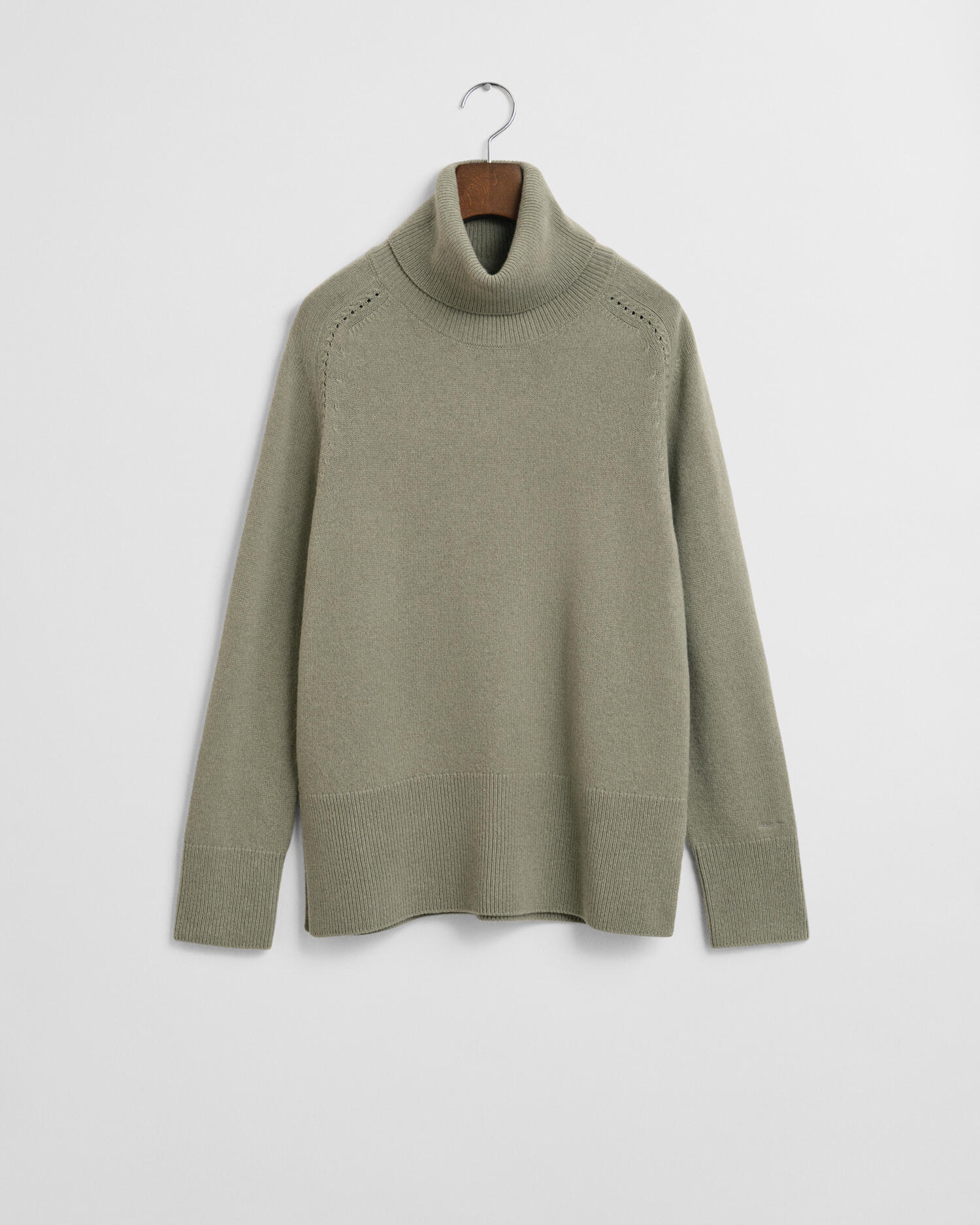 GANT - Weicher Rollkragenpullover aus Wolle mit Kaschmiranteil faded sage - Gr. - XL von GANT