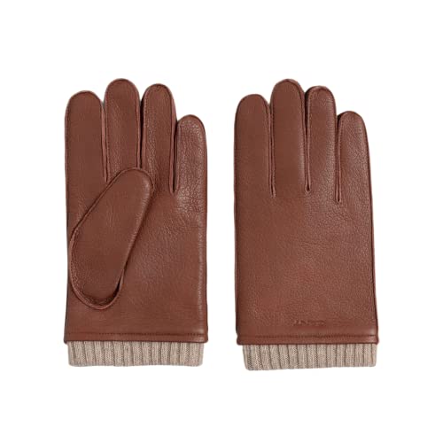 Gant 9930069-211 Leder Gloves CLAY BROWN Herren-Handschuhe aus Leder mit Innenseite aus Wolle und Kaschmir, Clay Brown, L von GANT