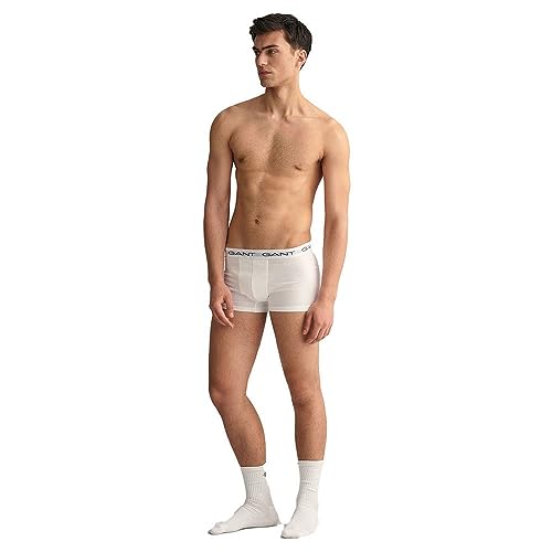 Gant Herren 3-Pack Trunk 3ER Pack, Weiß, l von GANT
