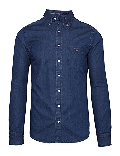 Gant Men's Men's Denim Shirt In Size Xl Navy von GANT