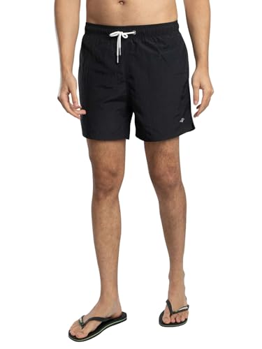 GANT Herren Logo-Badeshorts, Black, M von GANT
